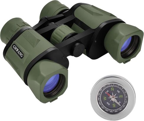 HD 10x40 Binoculars for Adults & Kids Porro-Prism Design Black | Waterproof,Low Light Vision,Bright Wide View,Bird Watching,Camping,Hunting,Travel,Cruise,Sports,Outdoor,Great holiday gift in Kuwait