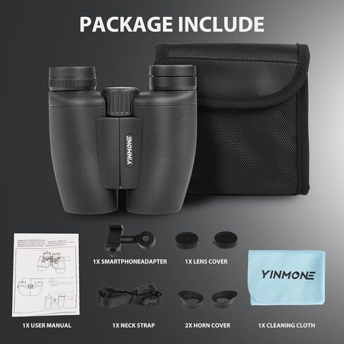 2026 New HD Small 12X30 Compact Binoculars with Phone Adapter BAK4 Prism FMC Lens, High Powered Small Lightweight Binoculars for Kids&Adults Bird Watching,Outdoor,Wildlife,Sports,Travel-Black in Kuwait