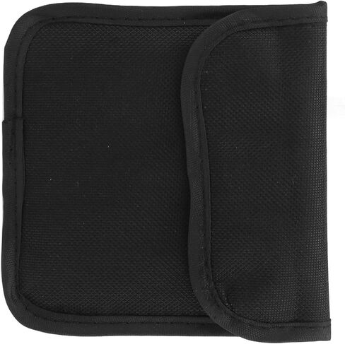 Nylon Lens Filter Carry Case, Anti Shock Storage Bag for Filters Up to 82mm, Compact Single Pouch for Camera Accessories, Black in Kuwait