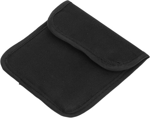 Nylon Lens Filter Carry Case, Anti Shock Storage Bag for Filters Up to 82mm, Compact Single Pouch for Camera Accessories, Black in Kuwait
