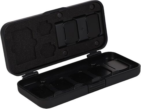 Lens Filter Storage Box for Pocket 3, Wide Angle Macro Lens Case Shockproof with Sponge, Camera Filter Protective BoxCover, Flip Open Memory Card Case for Travel Accessories in Kuwait