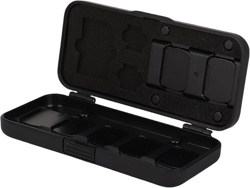 Lens Filter Storage Box for Pocket 3, Wide Angle Macro Lens Case Shockproof with Sponge, Camera Filter Protective BoxCover, Flip Open Memory Card Case for Travel Accessories in Kuwait