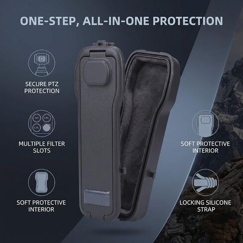 Protective Case Fit for Pocket 3 Camera PTZ Flip Protective Cover for Travel, or Any Outdoor Adventure Built in CPL ND Filters Storage Slots in Kuwait