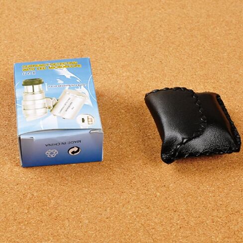 Mini Digital Microscope with LED Lights & UV Detection 60X Magnification Storage Bag Excellent for Home & Outdoor Use UV Lighted Pocket Handheld Microscopes Jewelry Observation Currency Detection 60X in Kuwait