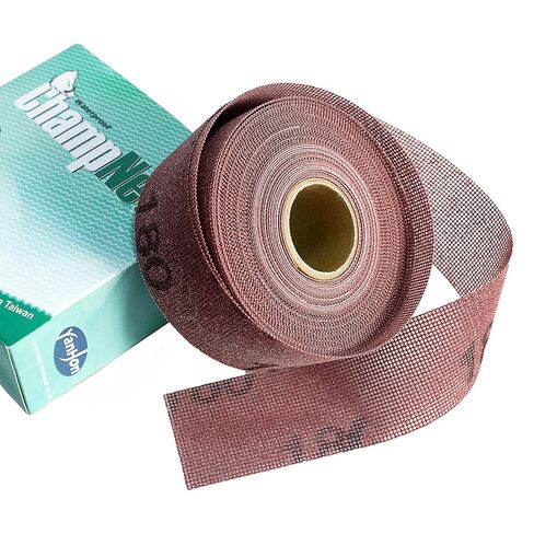 Emery Cloth Roll Grit 180 Plumbers Sanding Cloth, 1.5" X 10 Yards | Open Mesh Double Side Aluminum Oxide Sandpaper Rolls | Ideal for Clean Copper Pipe, Remove Metal Burrs, Wood Lathe Projects in Kuwait