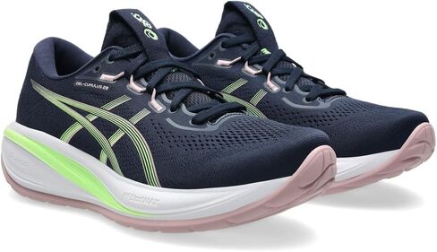 ASICS Women's Gel-Cumulus 28 Running Shoes, 9.5, Midnight/Illuminate Green in Kuwait