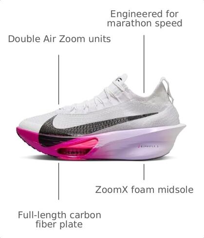 Women's Alphafly 3 (100 - White/Black-Purple Agate-Vivid Grape) in Kuwait