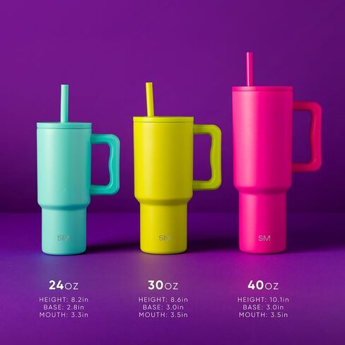 Simple Modern Barbie Kids Tumbler with Straw & Handle | 24oz | Trek Kids Water Bottle, Toddler Cup | Insulated Stainless Steel, Spill-Proof Straw Lid | Checkmate in Kuwait