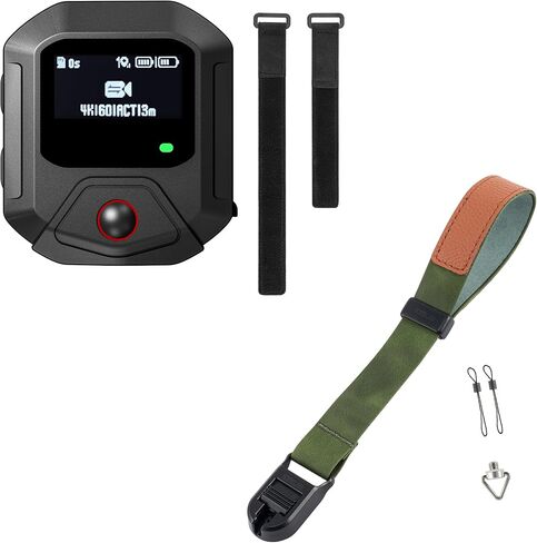 GPS Wireless Remote Control +Wrist Strap Adjustable Leather Lanyard for Insta360 X5/X4/X3/Go 3S/ACE pro 2 Accessories in Kuwait