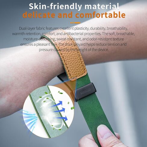 GPS Wireless Remote Control +Wrist Strap Adjustable Leather Lanyard for Insta360 X5/X4/X3/Go 3S/ACE pro 2 Accessories in Kuwait