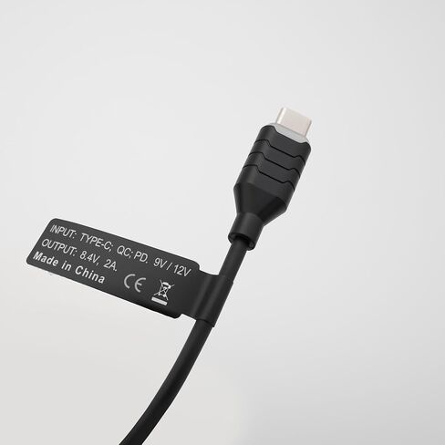 USB‑C to NP‑F550 Dummy Battery Coiled Power Cable Compatible with Sony NP‑F550/F570/F750/F770/F970, Atomos Ninja V/Shinobi/Shogun 7 Monitor, Field Monitor, LED Light, DSLR Mirrorless Camera in Kuwait