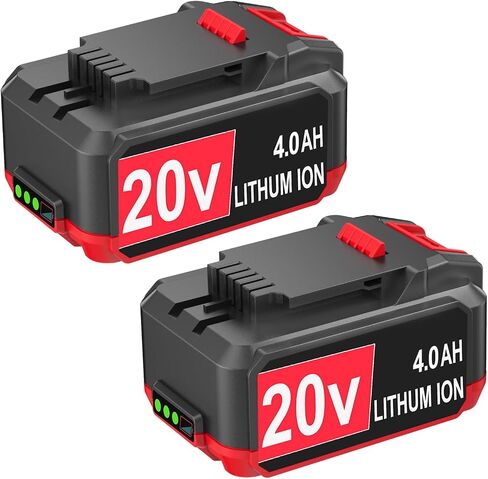 DTK Replacement for Bauer 20V Battery 4.0Ah Capacity Batteries 2 Packs in Kuwait