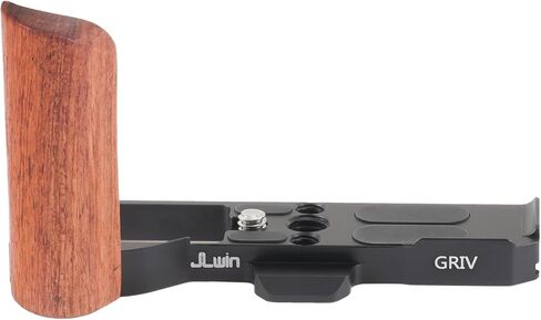 Fotga Lightweight Wooden L-Shape Side Hand Grip Handle Grip for Ricoh GRIV GR4 Digital Camera,Compatible Arca Swiss Tripod | 1/4"-20 and 3/8"-16 Mount for Tripod,Cold Shoe on Bottom in Kuwait