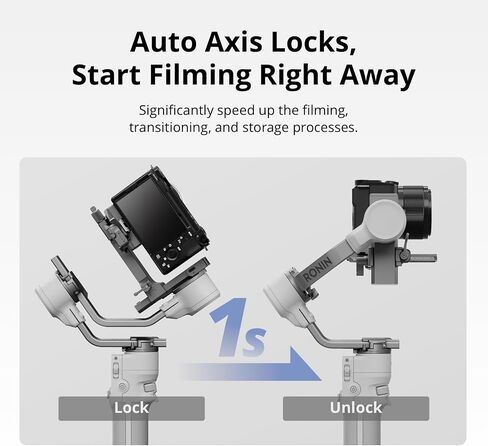 DJI RS 4 Mini Combo, Gimbal Stabilizer for Cameras Canon/Sony/Panasonic/Nikon/Fujifilm, Auto Axis Locks, Intelligent Tracking, 2kg/4.4lbs Payload, Camera Gimbal, Camera Stabilizer, Briefcase Handle in Kuwait