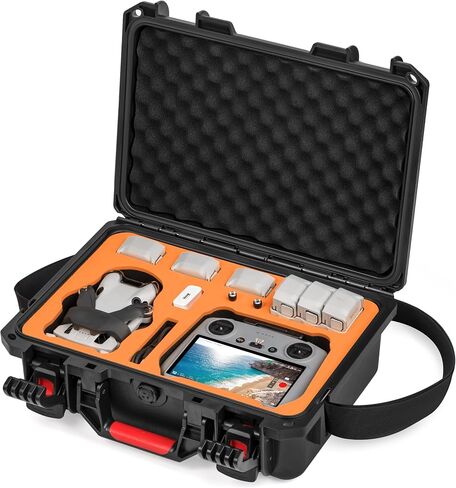 STARTRC PHOTO Mini 4 Pro/Mini3 Case, Portable Waterproof Hard Case for DJI Mini 3 Pro//Mini4 pro Accessories for RC2/RC Controller, 7 Battery in Kuwait