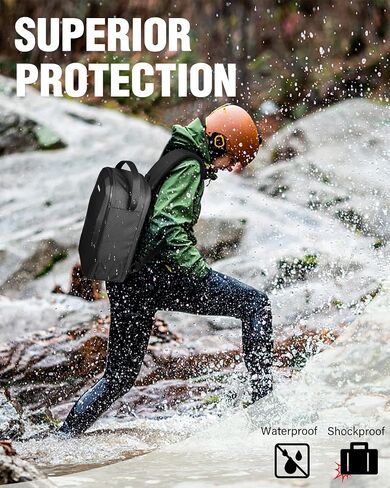 Air 3S Case, for DJI RC 2, RC-N3/N2 Remote Controller, Drone Bag | Waterproof, Drone Sling Backpack, for DJI Air 3 Fly More Combo Accessories, Hardshell Crossbody Bag, Travel Drone Backpack in Kuwait