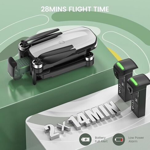 Holy Stone FPV Drone with 1080P HD Camera for Beginner Adults and Kids, HS280D Foldable RC Quadcopter with Brushless Motor, Optical Flow, Tap Fly, Voice Control, Gesture Selfie, 2 Modular Batteries in Kuwait