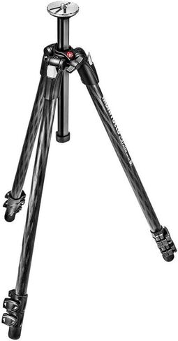 Manfrotto 290 Xtra Carbon Fiber 3-Section Tripod (MT290XTC3US) Black | Carbon fiber tripod with 4 leg angles and 11lb capacity for stability, photography and travel in Kuwait