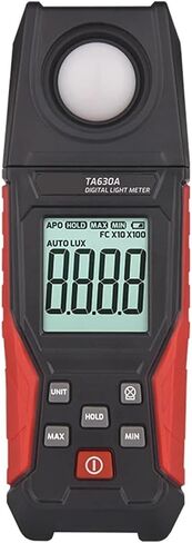 TA630A TA630B 0.1-200000Lux/0.01-20000FC Digital Illuminance Lux Meter LCD | Wide-range sensor measures illuminance in Lux or FC with clear display, data hold and portable operation(TA630B) in Kuwait