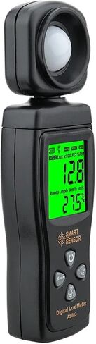 AS803 1-200000Lux Digital Illuminance Lux Meter Display | Wide-range sensor measures illuminance in Lux or FC with clear display, data hold and portable operation in Kuwait