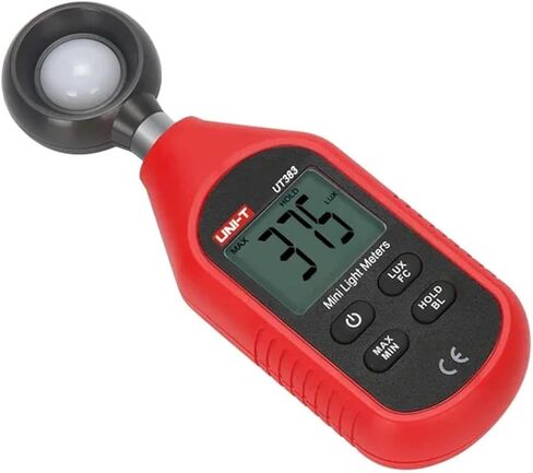 UT383 UT383BT Digital Illuminance Lux Meter Display High Precision | Wide-range sensor measures illuminance in Lux or FC with clear display, data hold and portable operation(UT383) in Kuwait