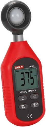 UT383 UT383BT Digital Illuminance Lux Meter Display High Precision | Wide-range sensor measures illuminance in Lux or FC with clear display, data hold and portable operation(UT383) in Kuwait