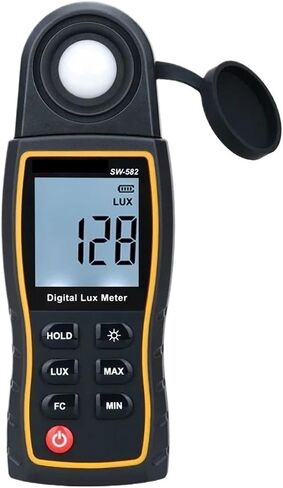 200000Lux Digital Illuminance Lux Meter Display High Precision | Wide-range sensor measures illuminance in Lux or FC with clear display, data hold and portable operation in Kuwait