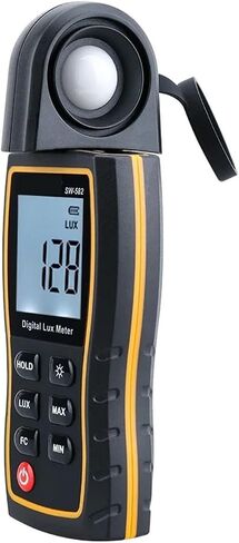 200000Lux Digital Illuminance Lux Meter Display High Precision | Wide-range sensor measures illuminance in Lux or FC with clear display, data hold and portable operation in Kuwait
