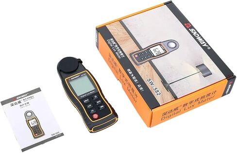 200000Lux Digital Illuminance Lux Meter Display High Precision | Wide-range sensor measures illuminance in Lux or FC with clear display, data hold and portable operation in Kuwait