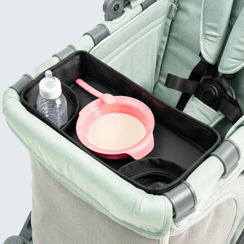 Familidoo Q1 Wagon Snack & Activity Tray with Cup Holders, Divider, and Waterproof Surface – Easy to Install and Clean in Kuwait
