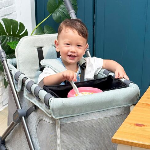 Familidoo Q1 Wagon Snack & Activity Tray with Cup Holders, Divider, and Waterproof Surface – Easy to Install and Clean in Kuwait