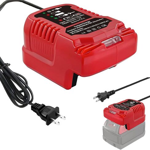 Replacement for Milwaukee Charger, Rapid Chargers for M18 Battery 48-11-1850 48-11-1840 Batteries 3.0A 4.0A 6.0A Chargers, Compact Charger for M18 Charger,Safety Circuit Protection in Kuwait