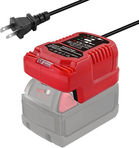 Replacement for Milwaukee Charger, Rapid Chargers for M18 Battery 48-11-1850 48-11-1840 Batteries 3.0A 4.0A 6.0A Chargers, Compact Charger for M18 Charger,Safety Circuit Protection in Kuwait