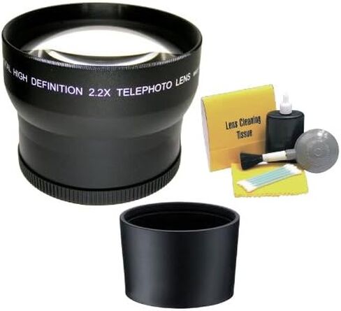 Canon Powershot A640 is 2.2X High Definition Super Telephoto Lens (Includes Necessary Lens Adapter & Ring) + Nwv Direct 5 Piece Cleaning Kit in Kuwait