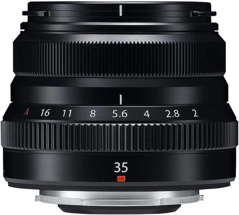 Fujifilm XF 35mm f/2 R WR Lens, Black, Bundle with 43mm Filter Kit, Lens Ca in Kuwait