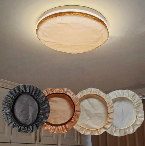 Ceiling Light Cover Ambient Lighting Diffuser Socks 7" to 11" Mushroom Glass Shade Warm Light Lamp Shade Glare Blocker Lampshade for Ceiling Light Fixture Bedroom Night Feeding Eye Protection in Kuwait