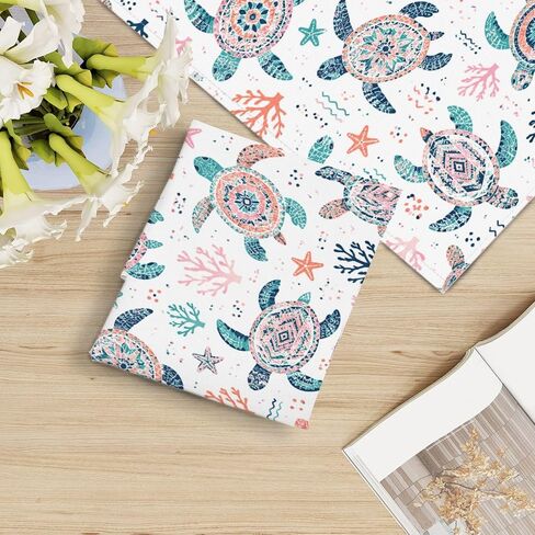 4 Pack Light Covers for Ceiling Lights Magnetic Fluorescent Light Covers for Classroom Seamless cute sea turtles for kids design fabric textile apparel Ceiling Lamp Shade for Home Office School in Kuwait