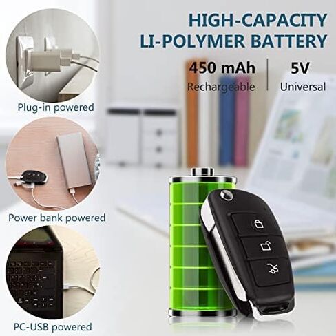 Hidden Car Key Camera, Mini Spy Camera, Discreet Nanny Cam 1080P HD | Motion Detection, Night Vision, Loop Recording, Portable, Security Camera for Home, Office, Car, Travel, Daily Use, No Audio in Kuwait