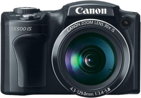 Canon PowerShot SX500 IS 16.0 MP Digital Camera with 30x Wide-Angle Optical Image Stabilized Zoom and 3.0-Inch LCD (Black) (OLD MODEL) in Kuwait