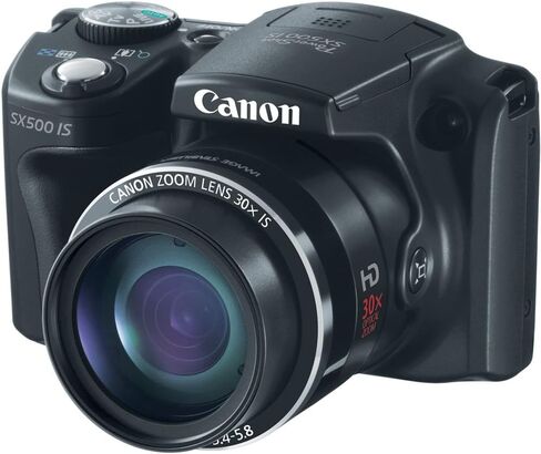 Canon PowerShot SX500 IS 16.0 MP Digital Camera with 30x Wide-Angle Optical Image Stabilized Zoom and 3.0-Inch LCD (Black) (OLD MODEL) in Kuwait