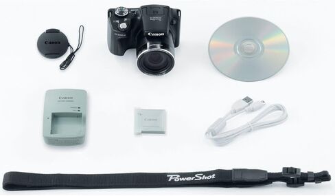 Canon PowerShot SX500 IS 16.0 MP Digital Camera with 30x Wide-Angle Optical Image Stabilized Zoom and 3.0-Inch LCD (Black) (OLD MODEL) in Kuwait