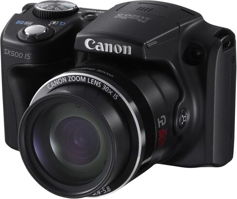 Canon PowerShot SX500 IS 16.0 MP Digital Camera with 30x Wide-Angle Optical Image Stabilized Zoom and 3.0-Inch LCD (Black) (OLD MODEL) in Kuwait