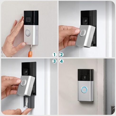 TREE.NB 4-Pack Replacement Battery for Ring Doorbell - 8000mAh Rechargeable Camera Batteries with Charger Station for Ring Video Doorbell 2/3/3 Plus/4, Spotlight Cam, Stick Up Cam and Peephole Indoor in Kuwait