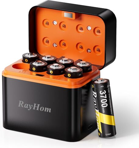 4 Pack 3700mWh AA Lithium Rechargeable Batteries for Blink Outdoor Camera | High Capacity, 1.5V Constant Output, 1600+ Cycles in Saudi Arabia