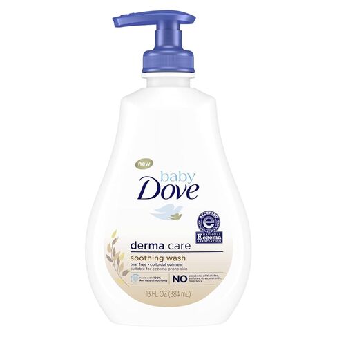 Baby Dove Derma Care Soothing Wash 13 oz and Soothing Cream 5.1 oz Eczema Care Set for Sensitive Skin in Kuwait