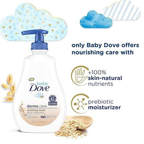 Baby Dove Derma Care Soothing Wash 13 oz and Soothing Cream 5.1 oz Eczema Care Set for Sensitive Skin in Kuwait