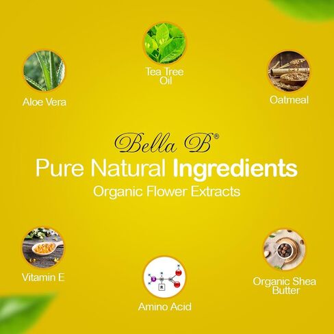 BELLA B Bundle Bee Gone Cradle Cap Shampoo & Healthy Hair Scalp Cradle Cap Treatment & Conditioner 8oz, Baby Cradle Cap Kit Enriched with Aloe Vera & Organic Extracts Oil | Paraben & Sulfate Free in Kuwait