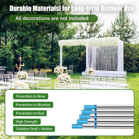 Professional Backdrop Stand 10x50ft Heavy Duty Adjustable Pipe and Drape Backdrop Support System Freestanding Wedding Backdrop Frame for Photography Events Stage Party Decoration in Kuwait
