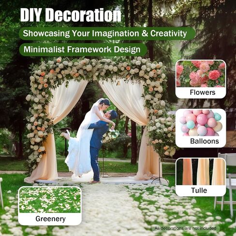 Professional Backdrop Stand 10x50ft Heavy Duty Adjustable Pipe and Drape Backdrop Support System Freestanding Wedding Backdrop Frame for Photography Events Stage Party Decoration in Kuwait