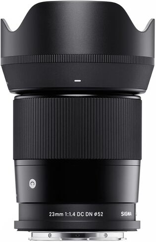 Sigma 23mm f/1.4 DC DN Contemporary Lens for L Mount Bundle with 52mm Multi Coated UV Filter, Microfiber Cleaning Cloth in Kuwait